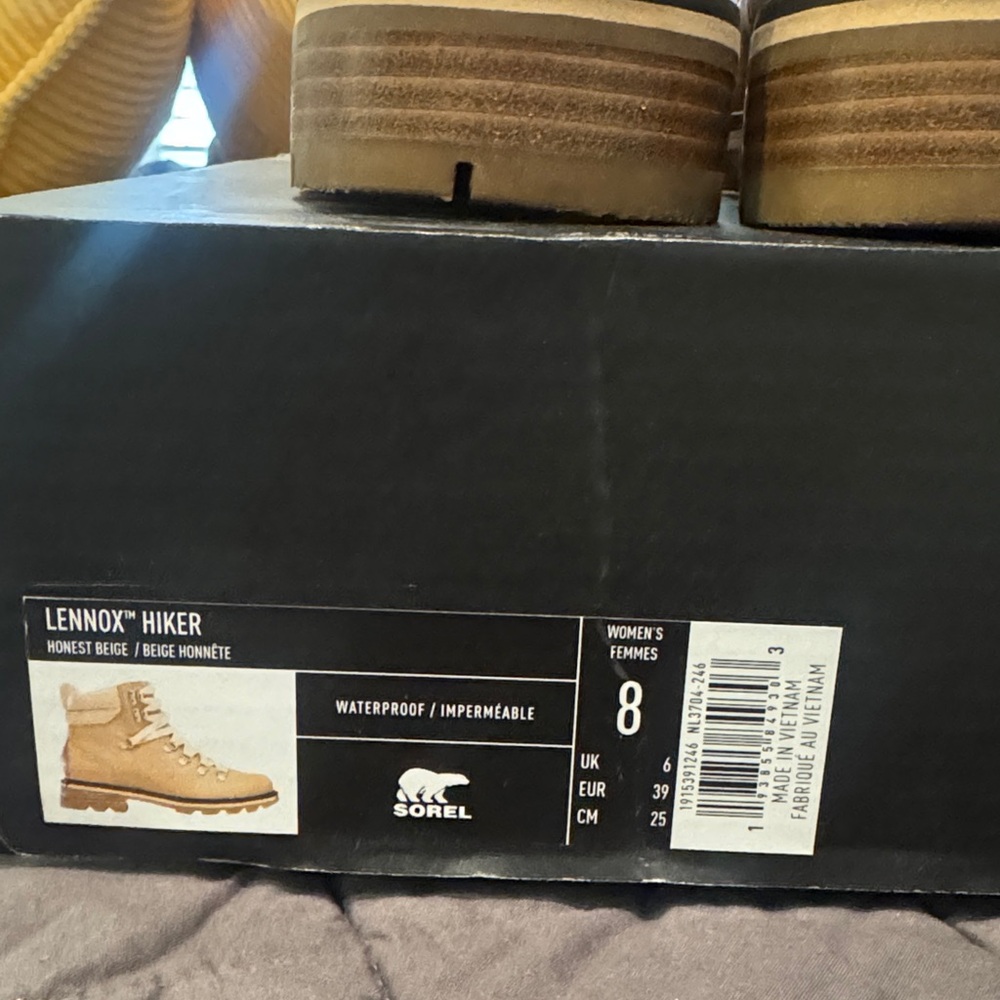 Sorel Women’s Tan Lace-Up Hiking Boots - Picture 5 of 5